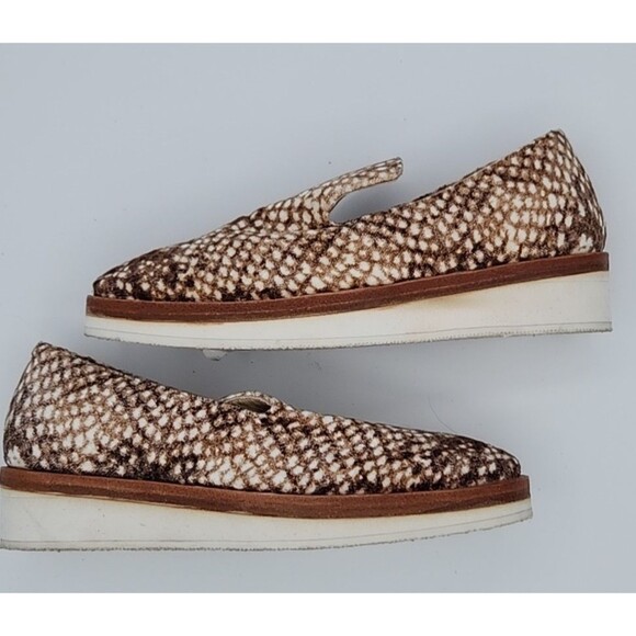 Free people snakeskin Velvet loafers Slip on shoes EU 36 US size 6 - Picture 6 of 9